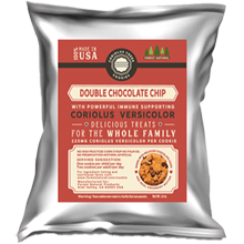 Coriolus Creek Double Mini Chocolate Chip Cookies Snack Pack With Immune Supporting Coriolus Versicolor Mushroom
